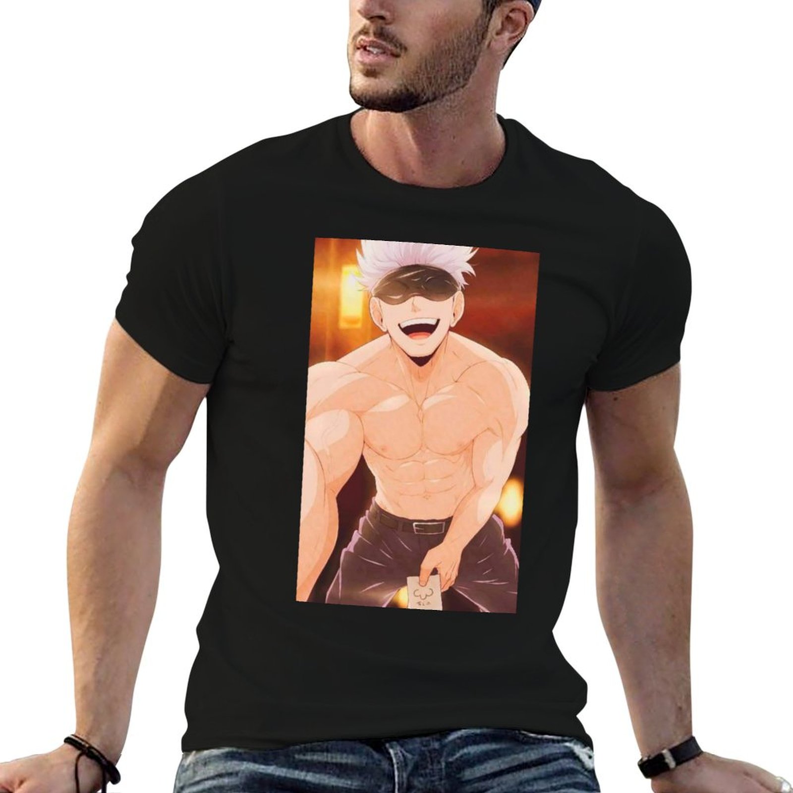 Anime Merchandise T Shirt - Gojo Satoru Merchandise T-shirt t-shirts voor