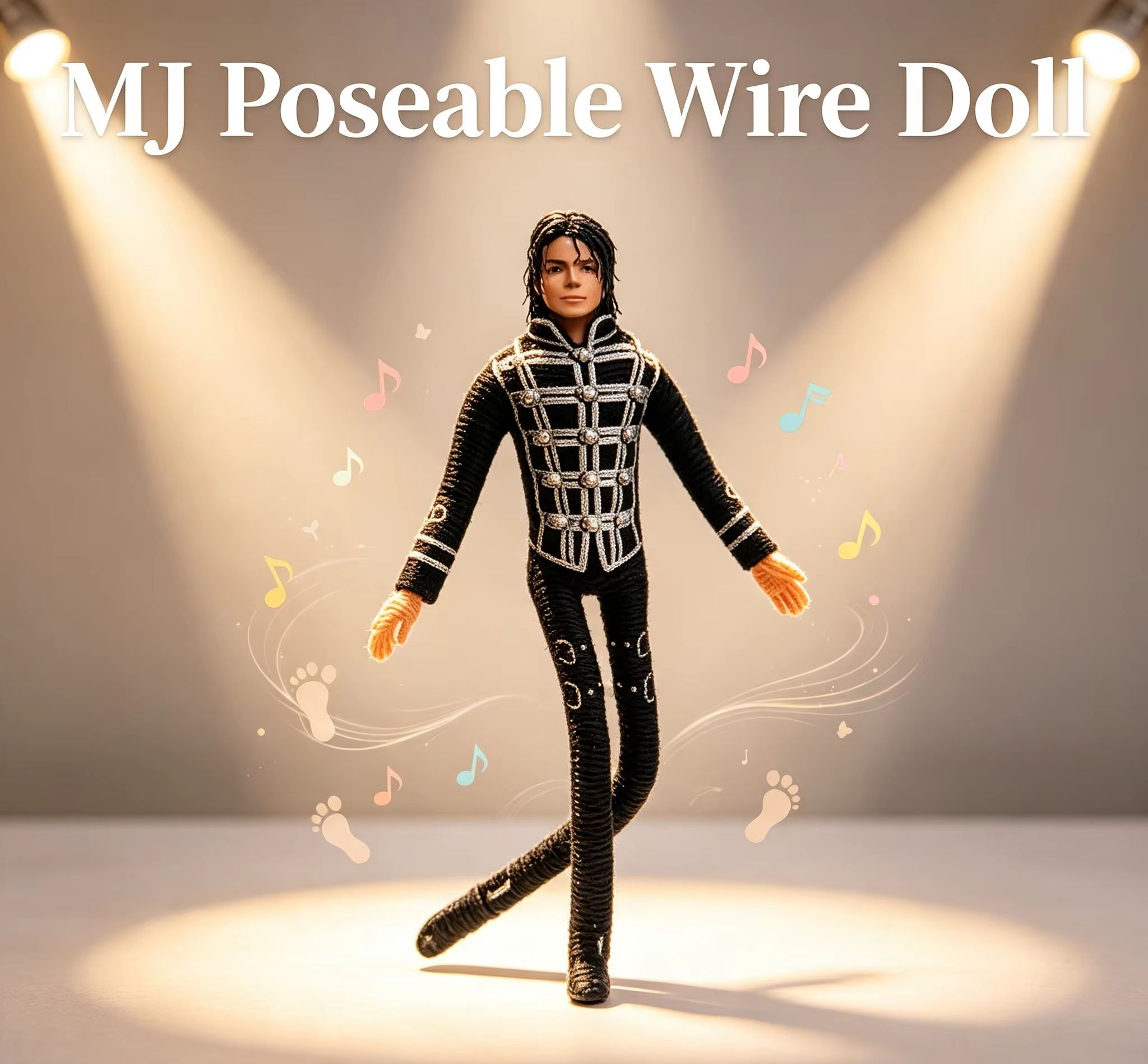 Anime Fan Merchandise - Michael Jackson Beweegbare Joint Pluche Gevulde