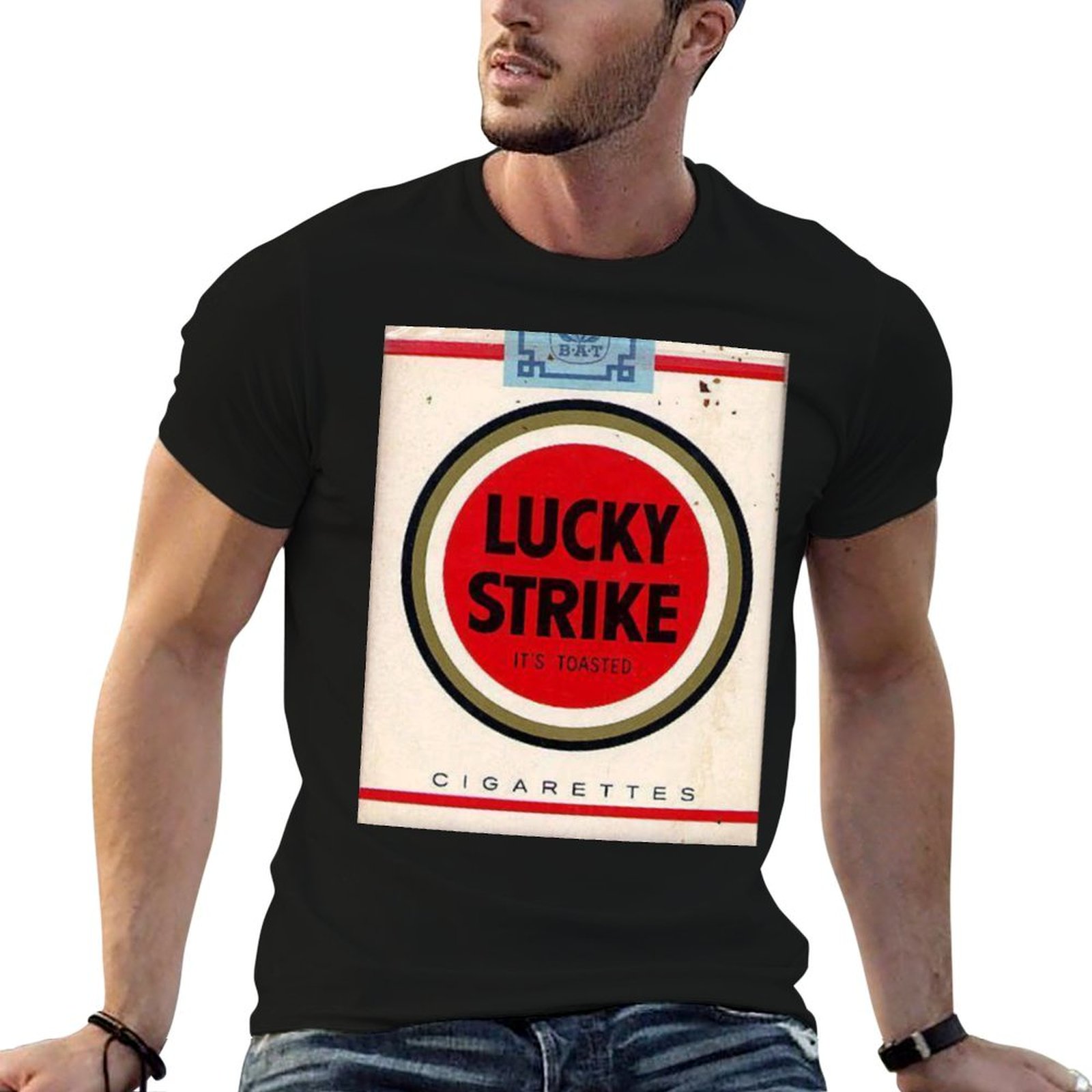 Anime Merchandise T Shirt - BESTSELLER Lucky Strike Merchandise T-shirt heren