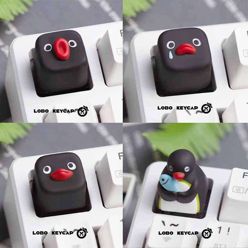 Keycap Artisan Anime - Leuke Pingu Anime-serie Pinguïn Gepersonaliseerde creatieve