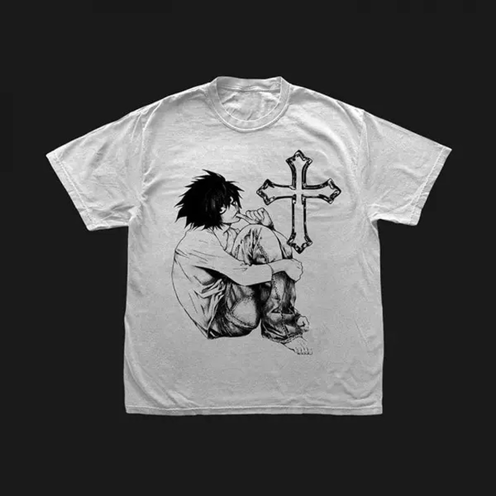 Anime Merchandise T Shirt - Death Note Ryuk, Shinigami, Light Yagami,