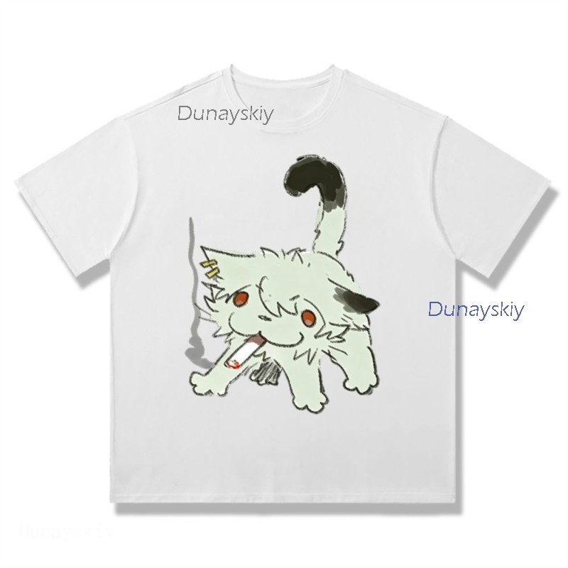 YesOk Chainsmoker Cat Yaniko S - Anime Merchandise T Shirt recensie en prijs