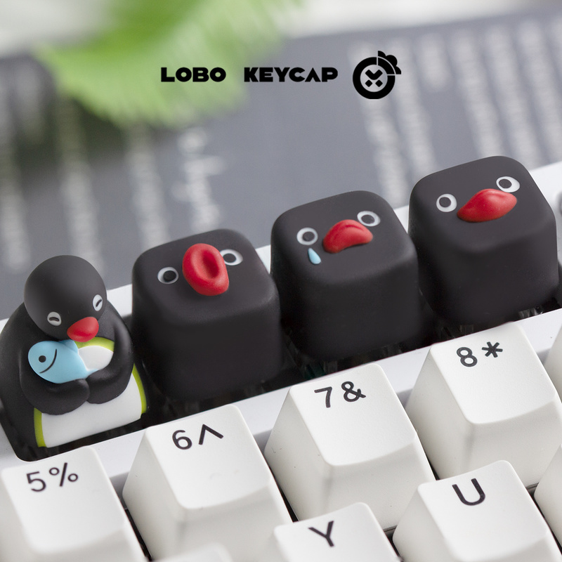 Schattig pinguïnbeeldje Pingu- - Keycap Artisan Anime recensie en prijs