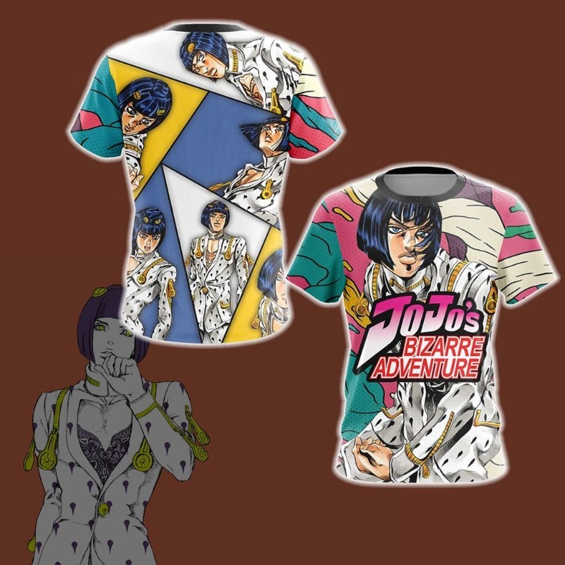 2026 Nieuw JOJO Golden Wind Br - Anime Merchandise T Shirt recensie en prijs