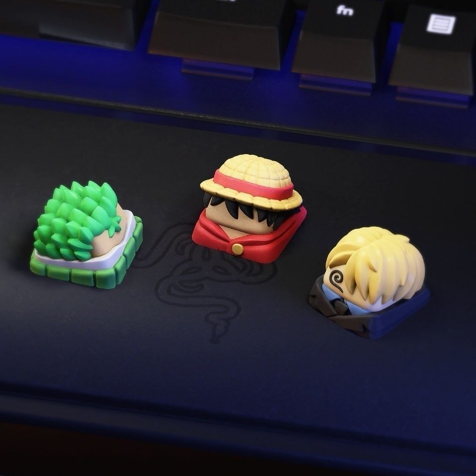 Nieuwe Kawaii EEN STUK Luffy K - Keycap Artisan Anime recensie en prijs