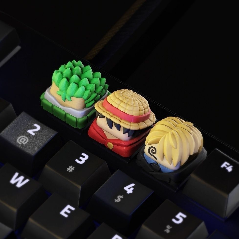 Nieuwe Kawaii EEN STUK Luffy K - Keycap Artisan Anime recensie en prijs